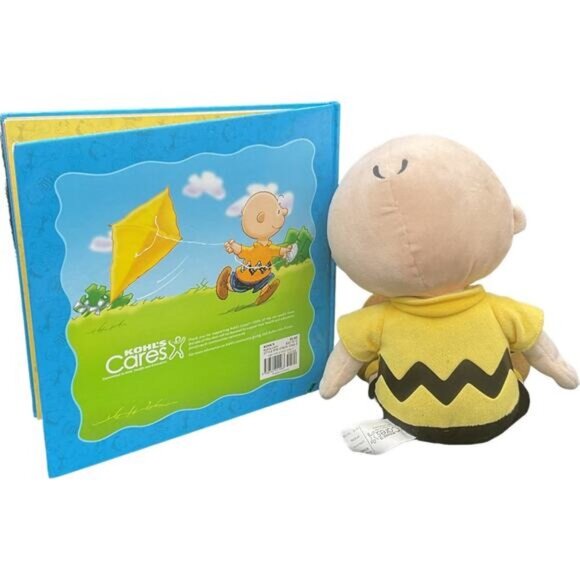 Charlie Brown Plush & "Be Yourself" Book By Charles M. Schulz Kohls Cares - Picture 3 of 4